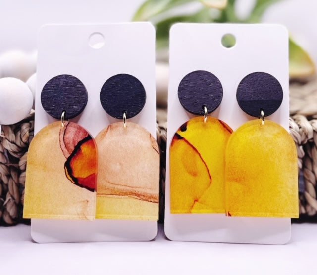 Watercolor Earrings