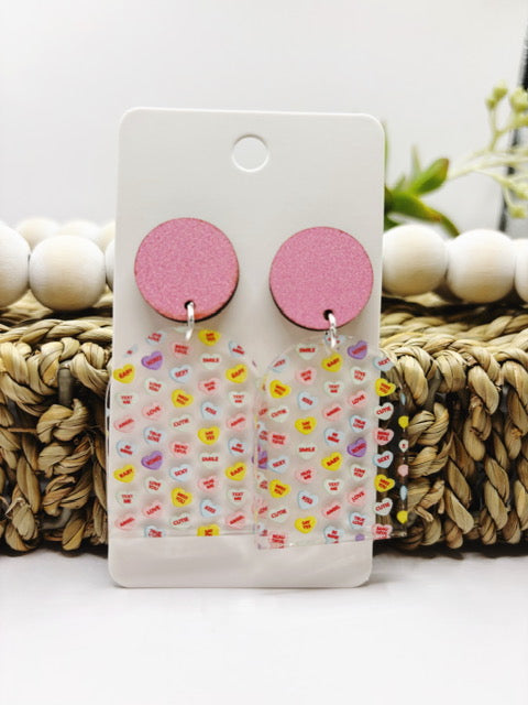 Conversation Heart Earrings