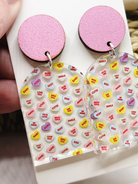 Conversation Heart Earrings