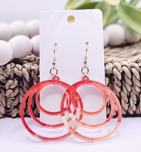 Earrings - Acrylic Circles