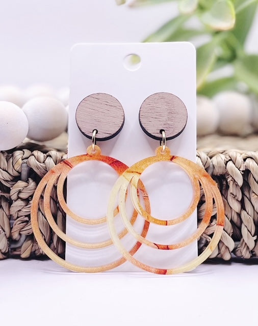 Earrings - Acrylic Circles