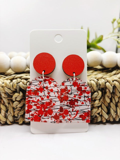Blood Spattered Earrings